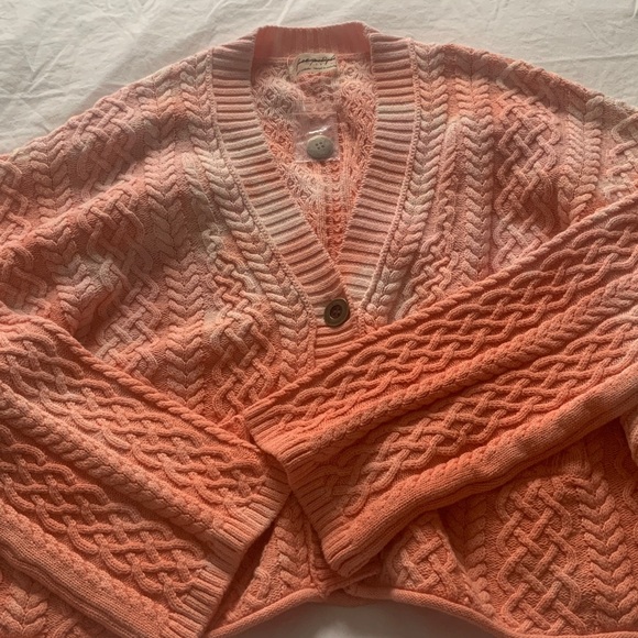 Free People Ombre Pink Cardigan - Picture 6 of 7